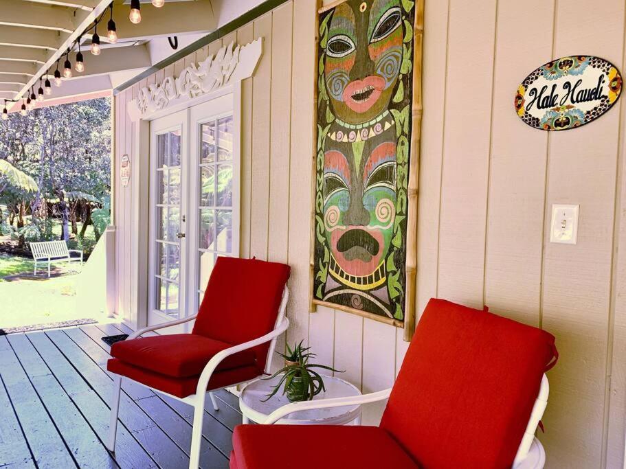 Hau'Oli Place Tiki Cottage In Волкано Экстерьер фото